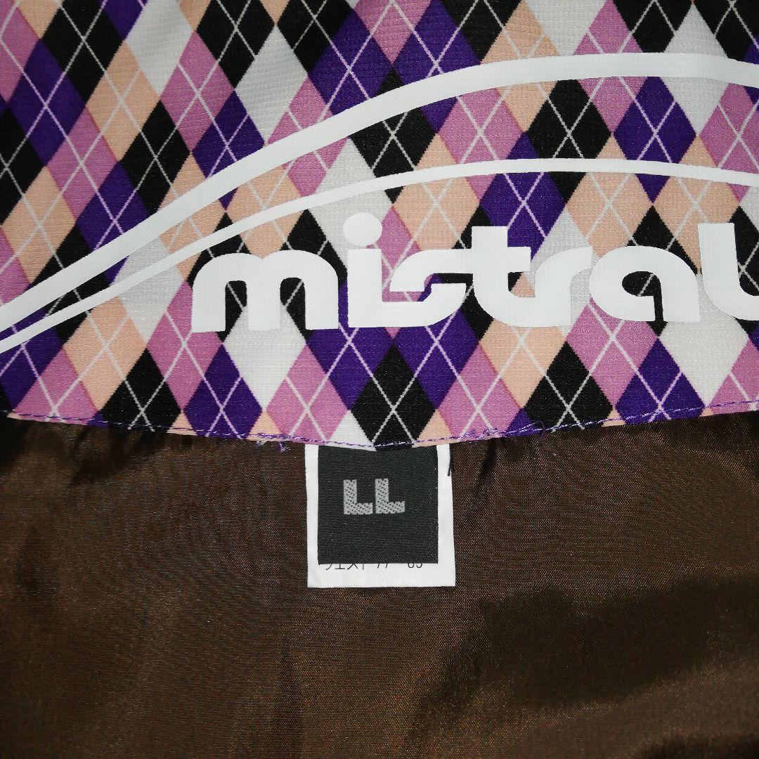 レディース LLサイズ スキーウェア ジャケット アーガイル パープル系 女性用