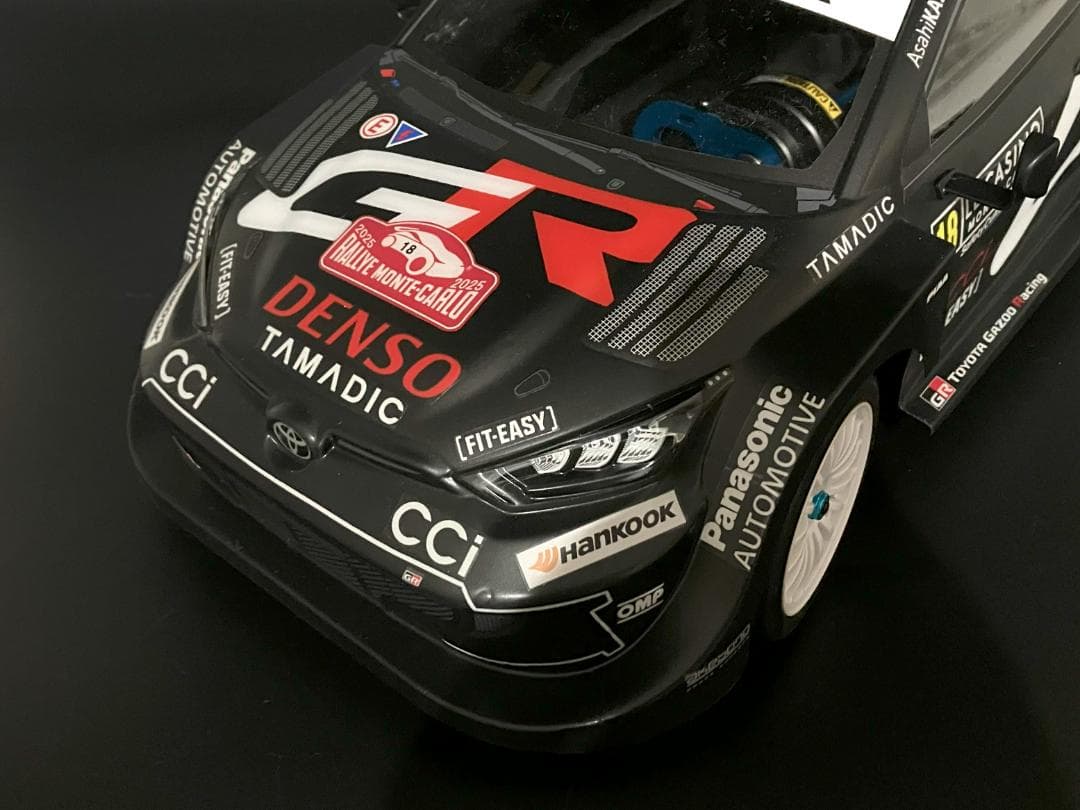タミヤRCボディ ヤリス WRC2025 ラリーモンテカルロ 勝田選手