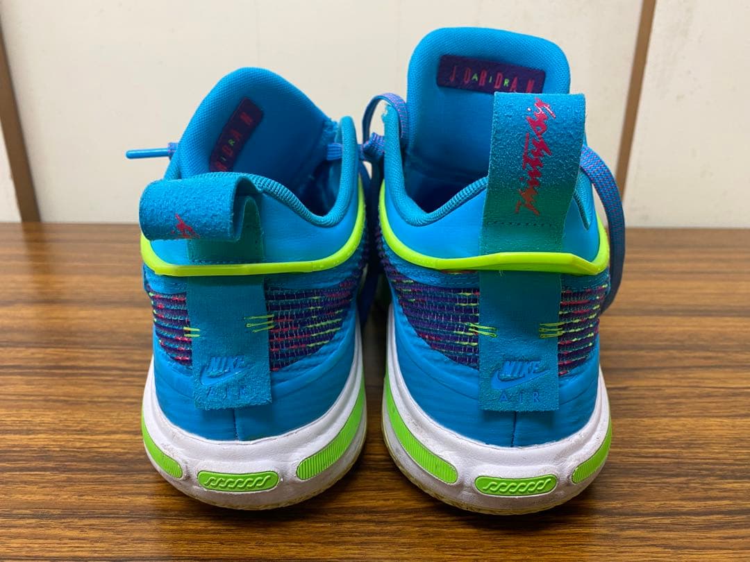 Jordan バスケットシューズ 青/緑/紫