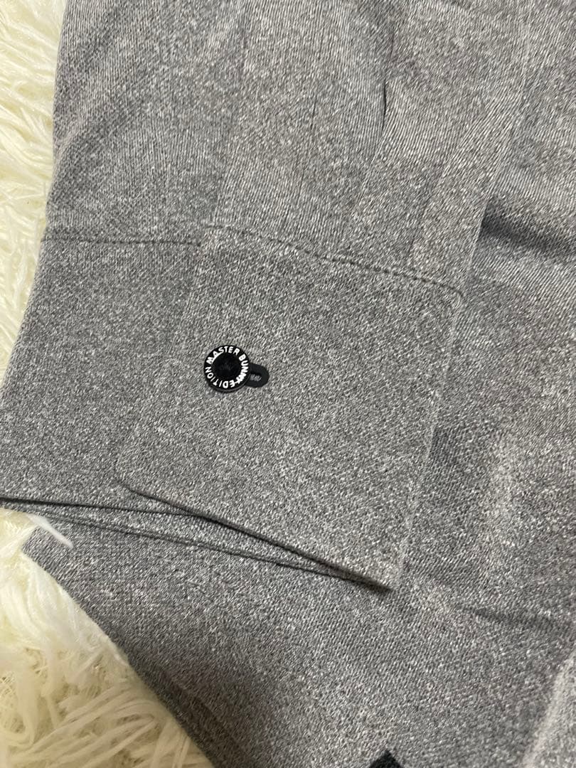 マスターバニーメンズ 長袖 ポロシャツ ワンポイントロゴサイズ4