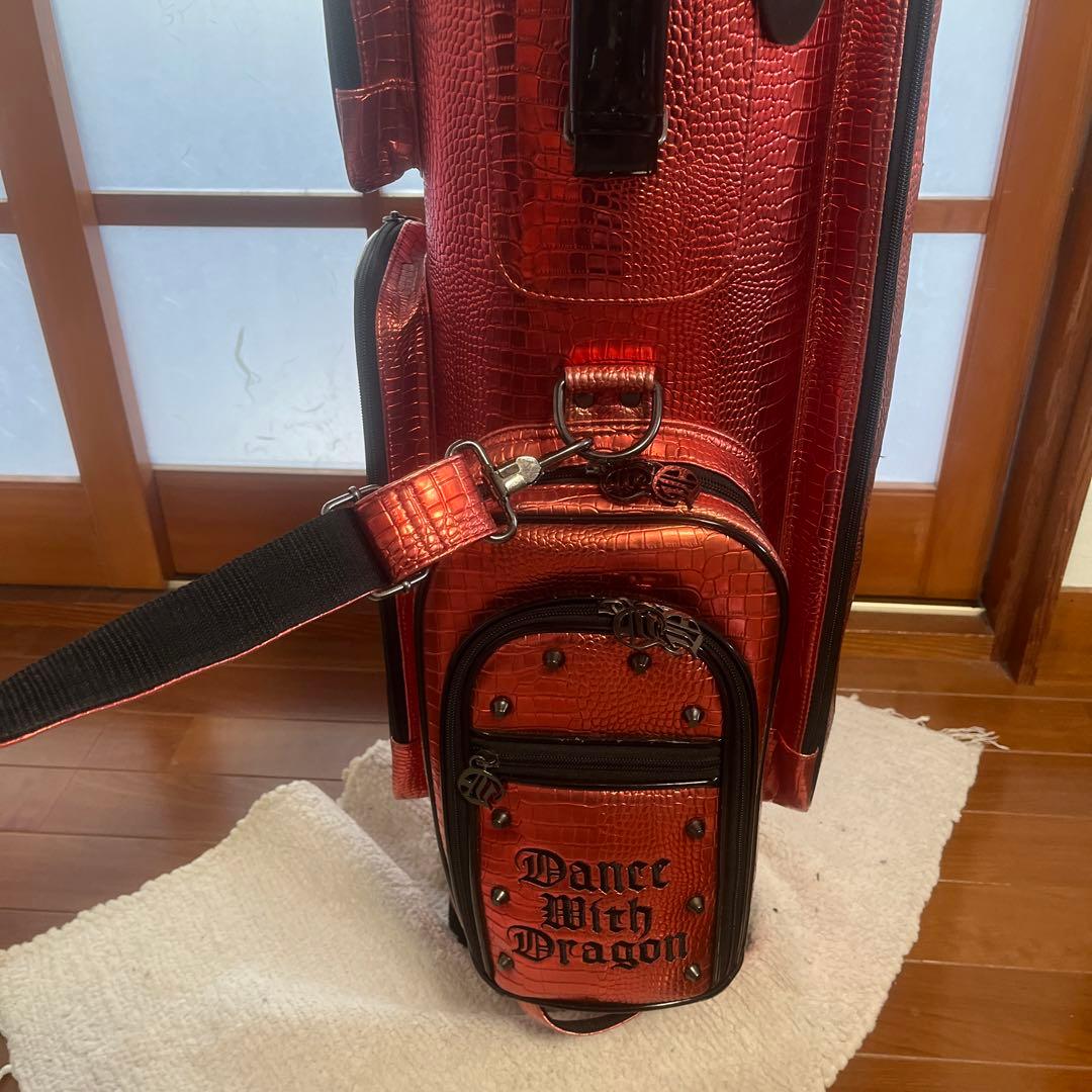 Dance With Dragon ゴルフバッグ レッド