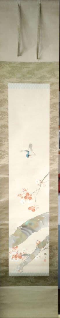 桜花、鳥の図　梅斎　Y177