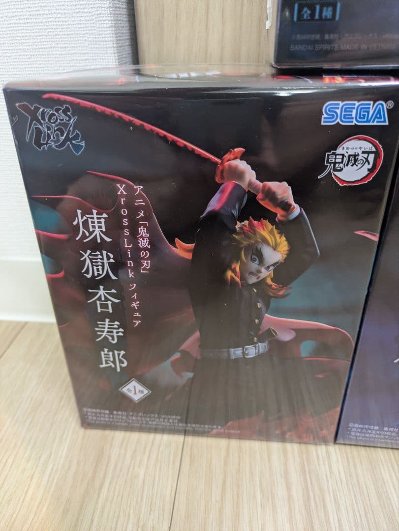 【新品・未開封】鬼滅の刃 猗窩座 煉獄杏寿郎 フィギュア 4点セット まとめ売り