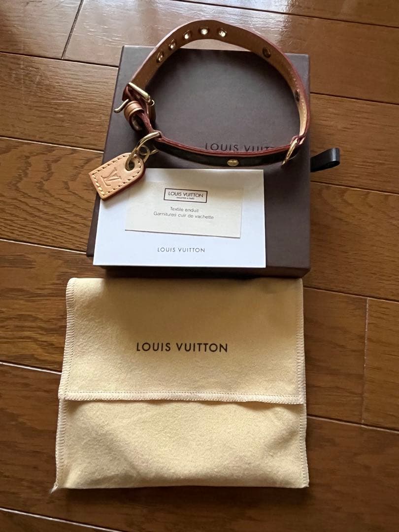 LOUIS VUITTON ルイヴィトン 犬首輪 モノグラムキャンバス