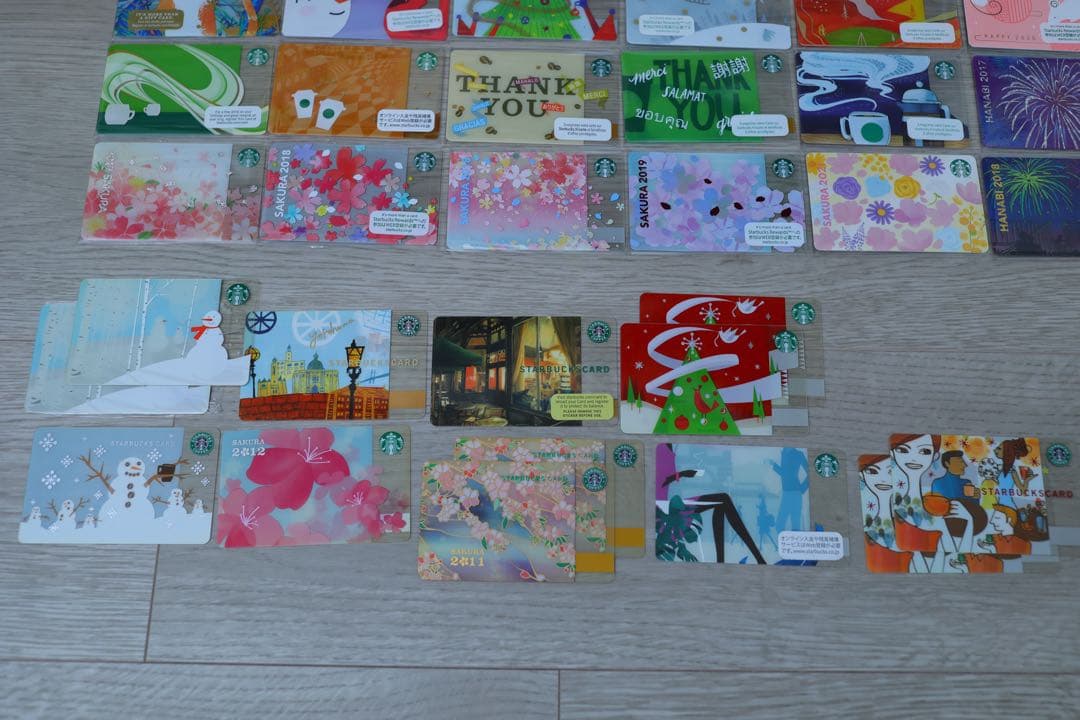 スタバカード まとめ売り セット 海外 桜 花火 サイレン 旧ロゴ 動物