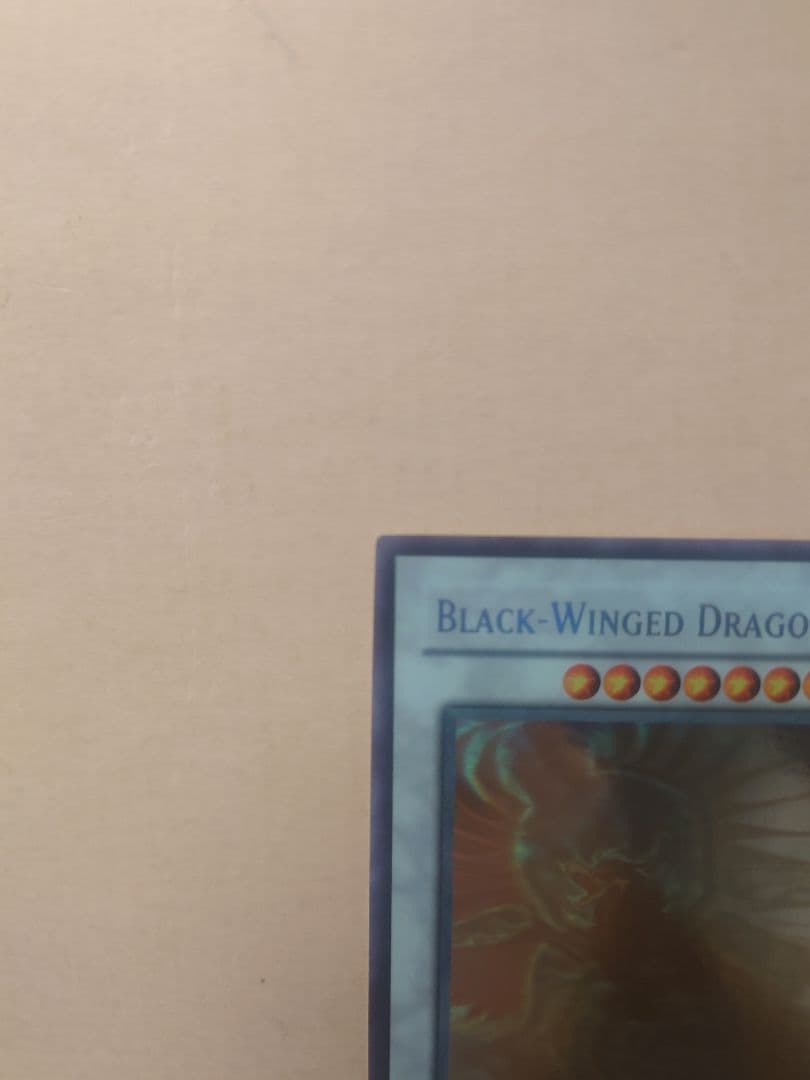 遊戯王　ブラックフェザードラゴン　ホログラフィックレア　英語版