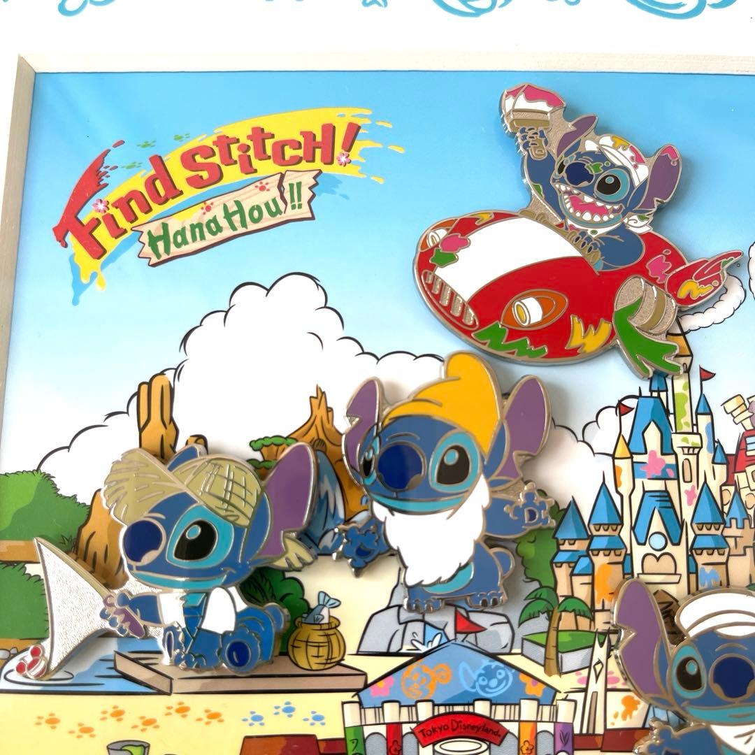 レア　未使用品　スティッチ フォトフレーム ピンバッジ6点　東京ディズニーランド