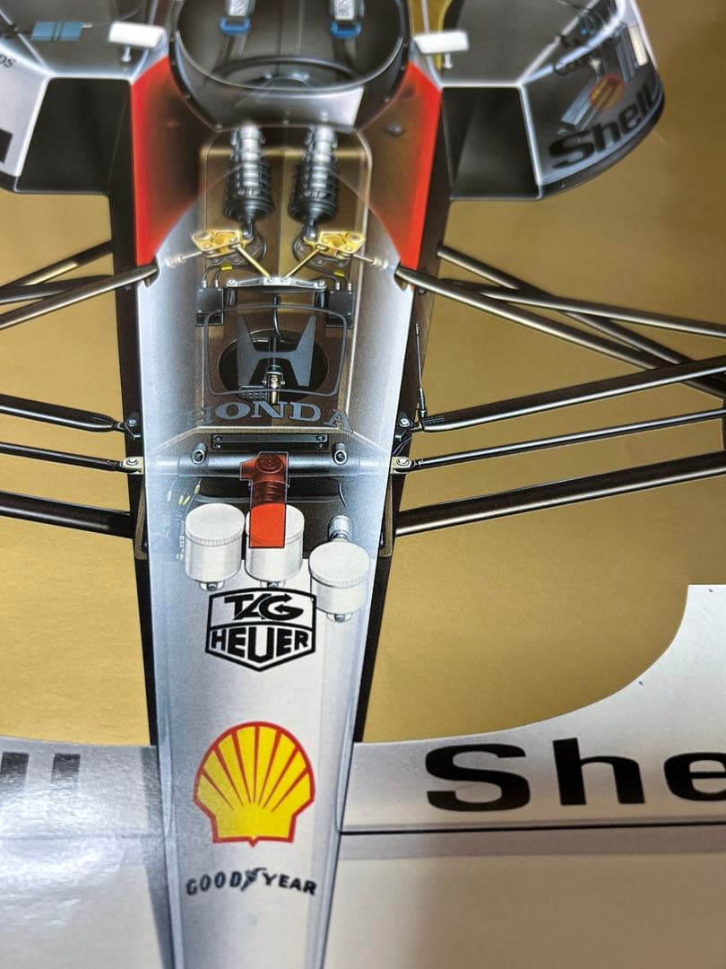 タミヤＦ１ マクラーレン ＭP４/ 大判 ポスター アイルトン セナ 日本GP