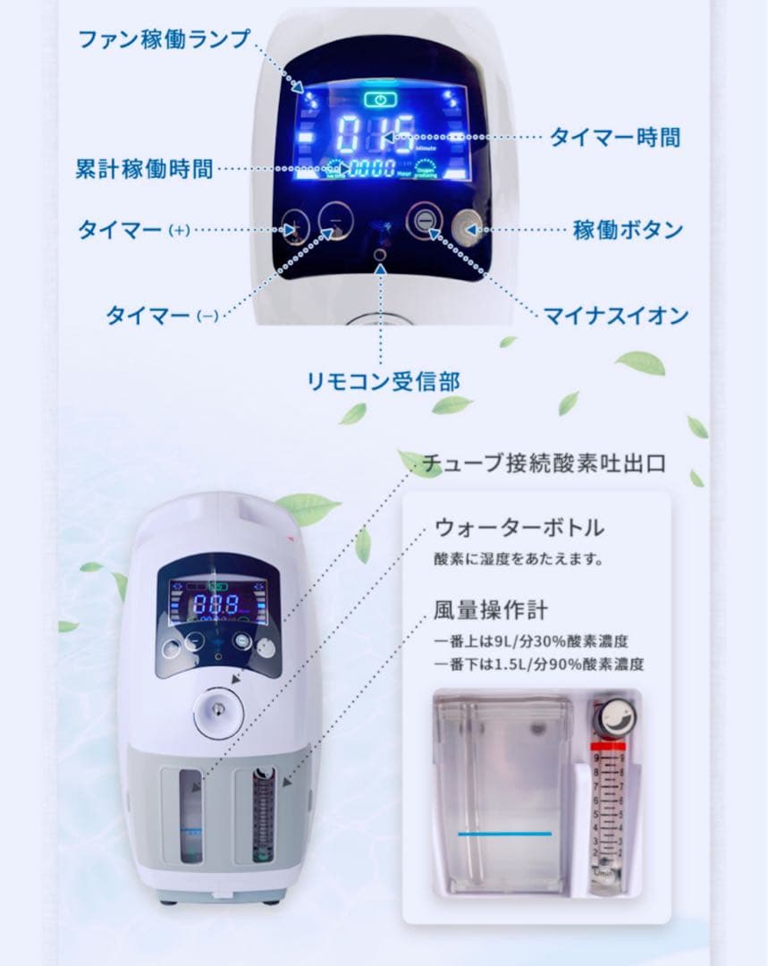 酸素濃縮器 NEVOTON MAF mini 1.5 酸素発生器