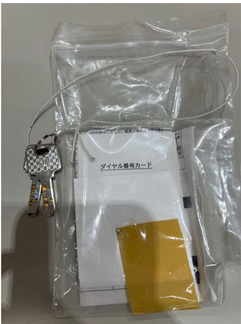 Sky Safe 金庫 ホワイト 鍵2個付き