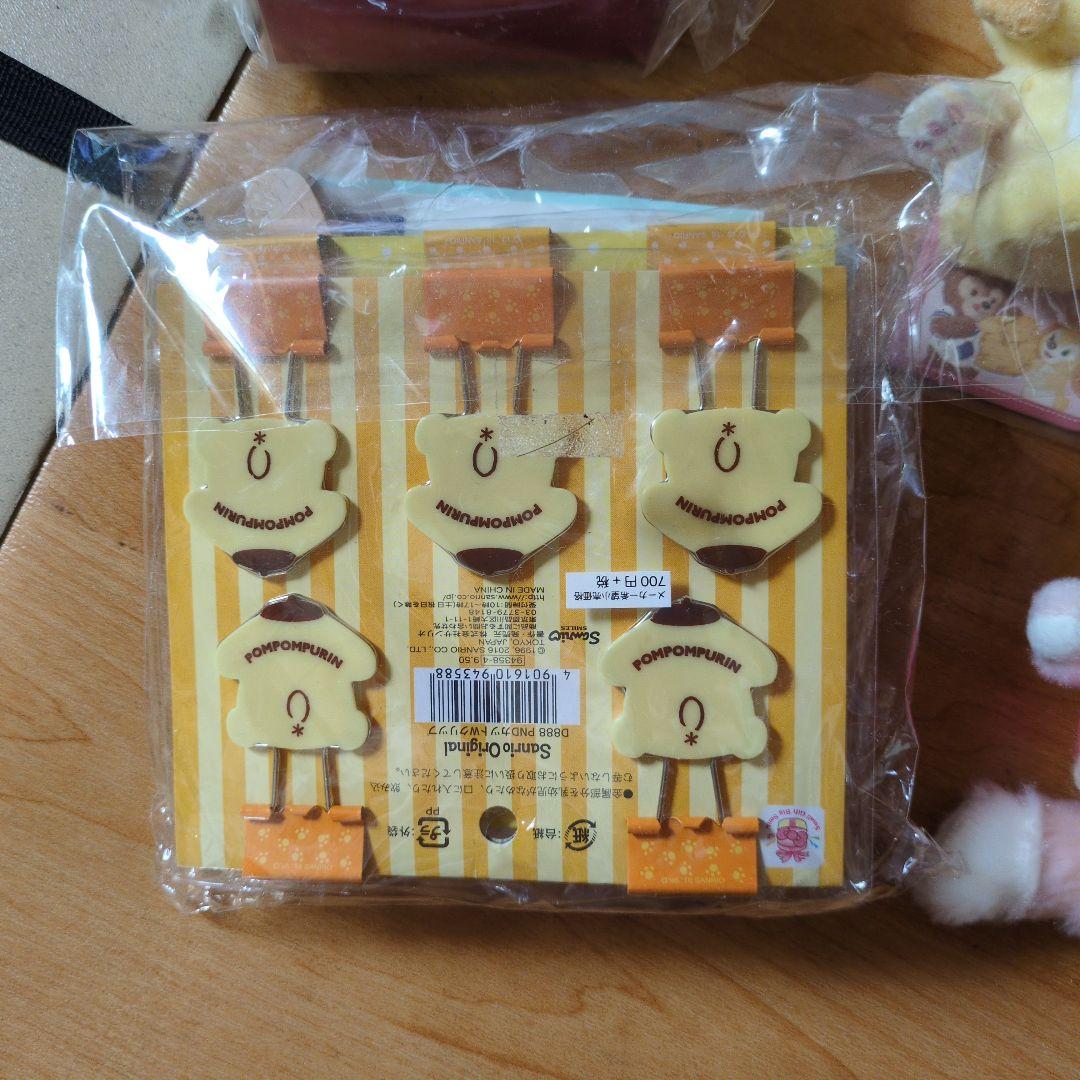 ディズニーサンリオ ぬいぐるみストラップセット髪留め クリップ