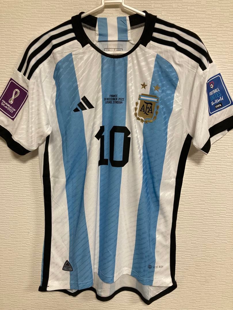 2022 W杯ファイナル アルゼンチン代表 メッシ ユニフォーム（H）