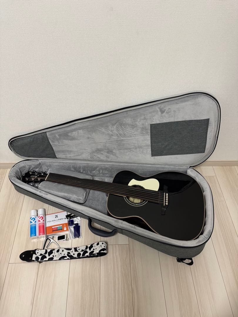 アコースティックギター ブラック 初心者フルセット