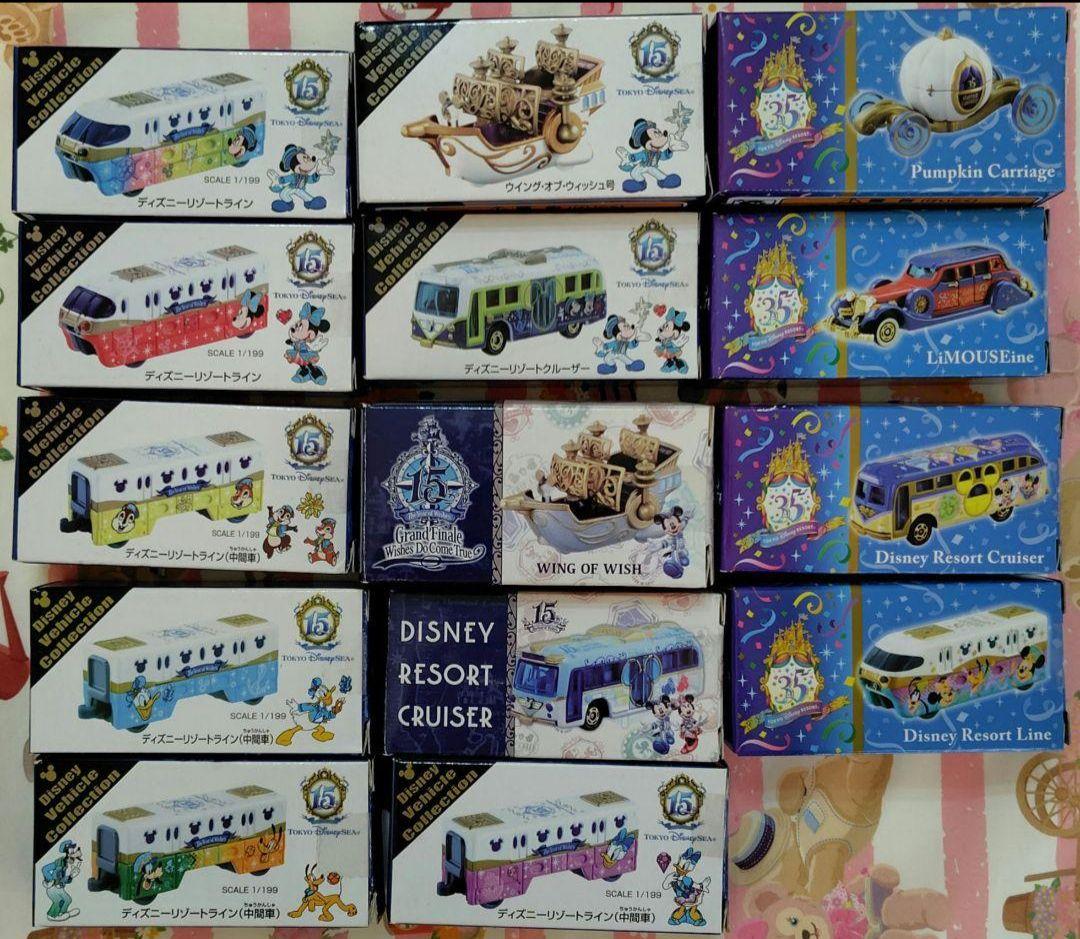 【新品・未開封品】ディズニーシー 15周年 ディズニーランド 35周年 トミカ