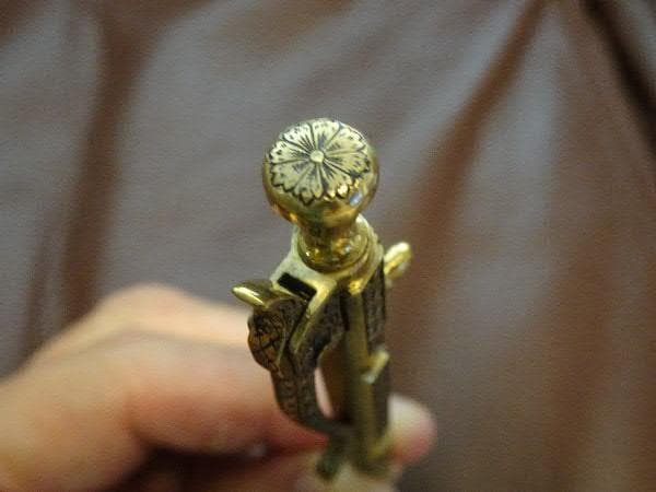 中山英俊 ボルトアクション・ミニボールペン brass TETORI彫金