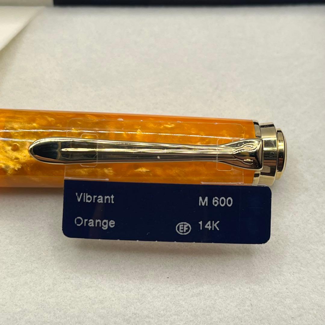 Pelikan ペリカン 万年筆 限定 スーベレーン M600 EF オレンジ