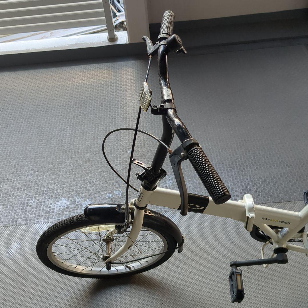 シボレー　折りたたみ自転車 ホワイト 20 インチ