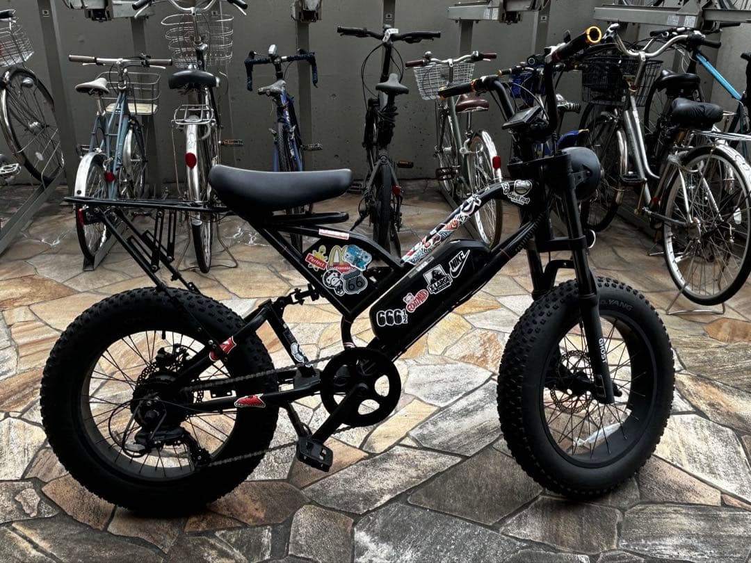 CYCOO GHOST電動アシスト自転車 カスタム多数　ブラック