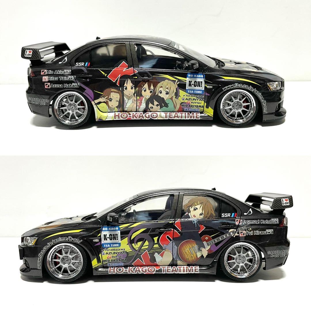 アオシマ1/24♠️けいおん！ランエボX痛車仕様♠️完成品