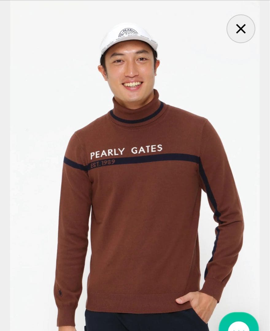 かじ【新品】PEARLY GATES モックネック セーター ニット