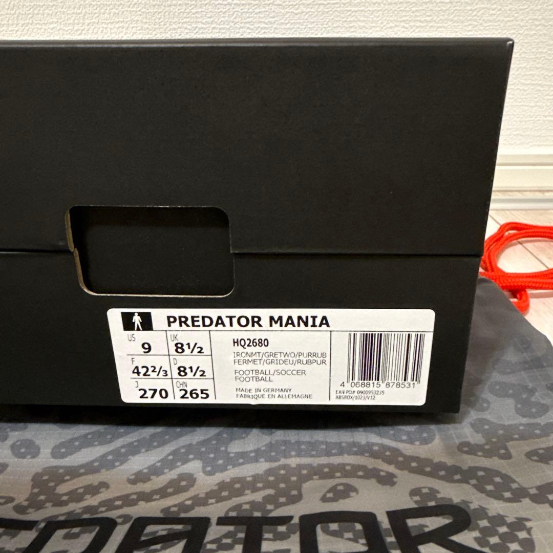 【限定生産】Predator MANIA プレデターマニア ベッカム ガンメタル