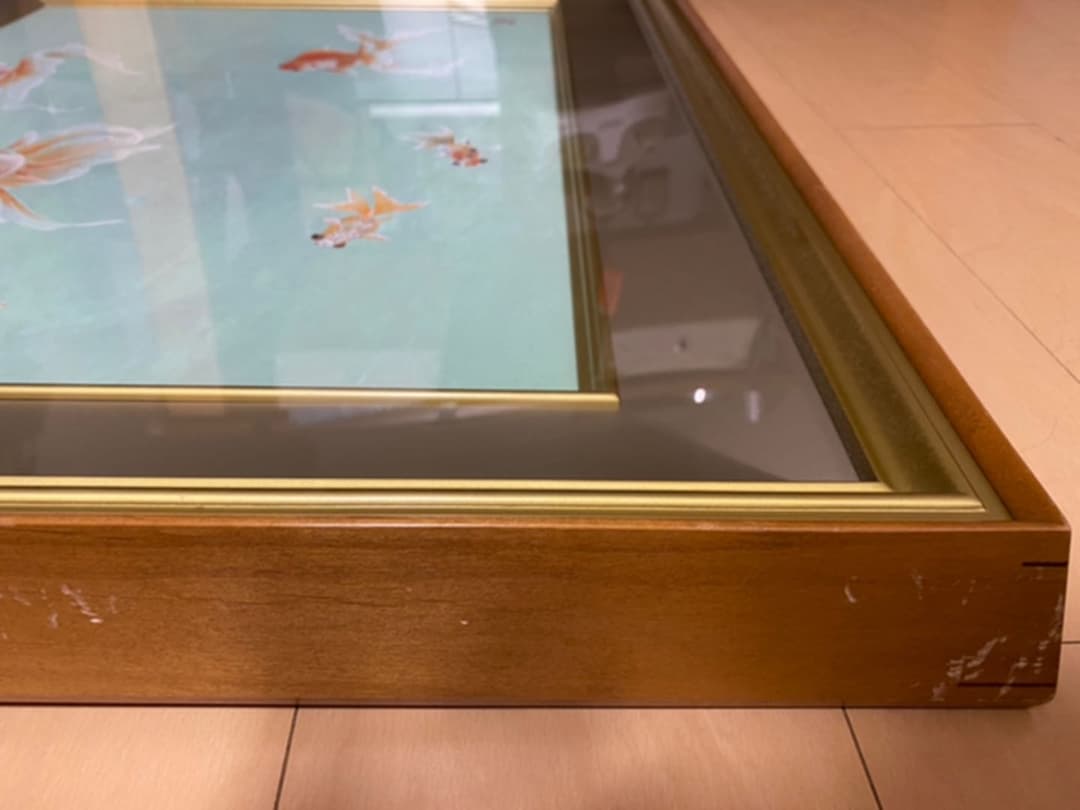 西野陽一　日本画　メヌエット　金魚　大作