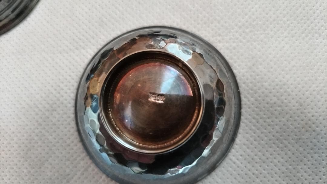 純銀刻印有　酒杯 5客