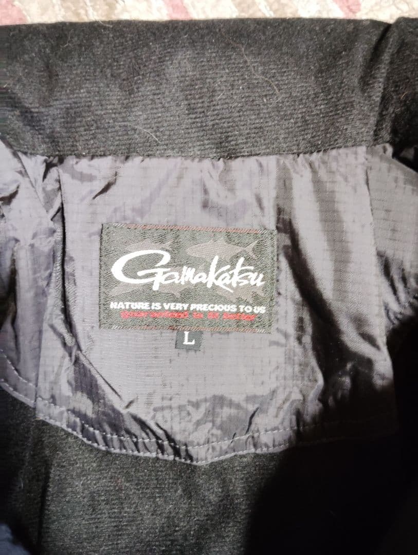 がまかつgamakatsuウィンドアップレインスーツ/黒