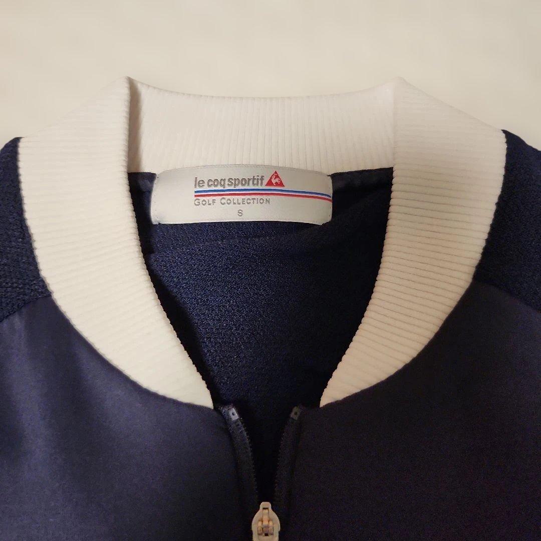 ルコックスポルティフゴルフのネイビーとホワイトのゴルフウェアセットと帽子おまけ