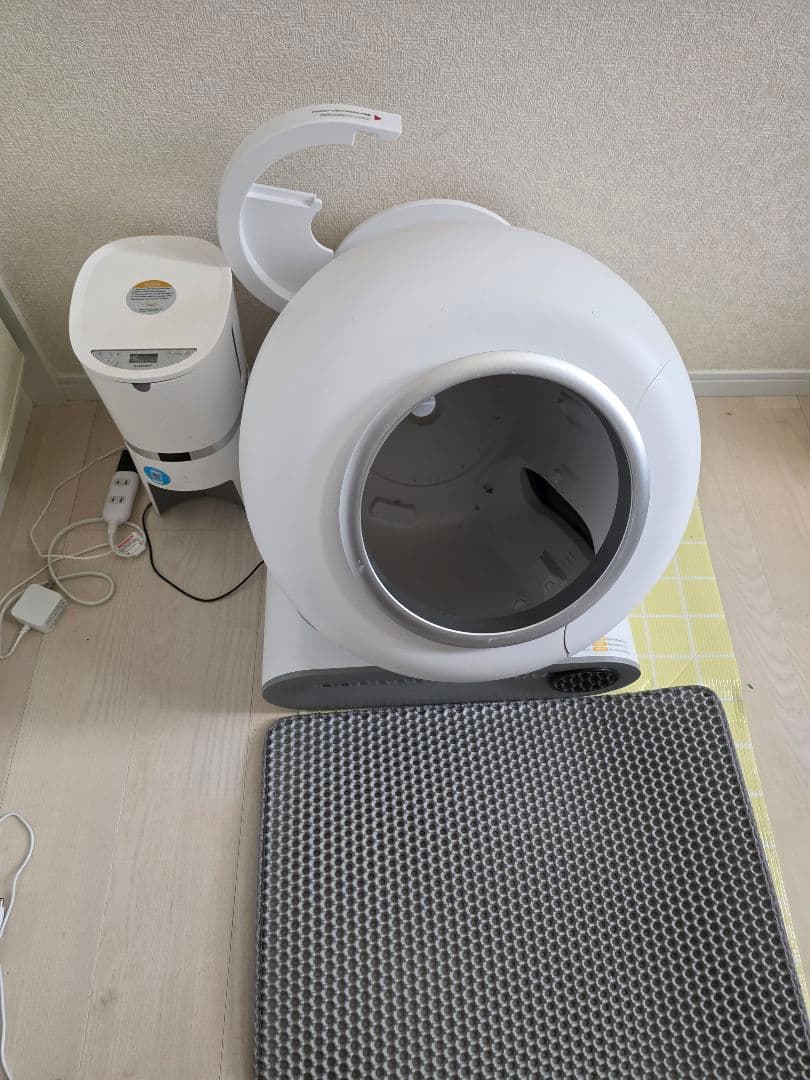 自動猫トイレ ホワイト 円形