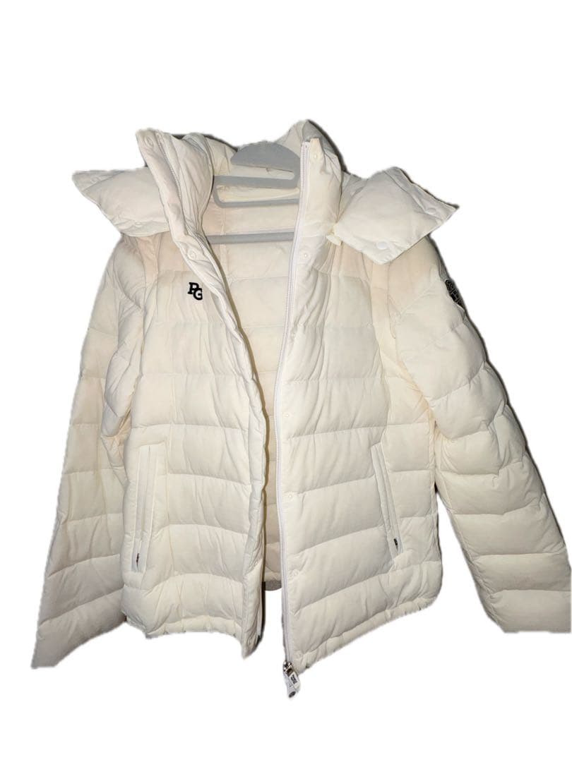 パーリーゲイツ 2way ダウンジャケット ダウンベスト 白　サイズ0