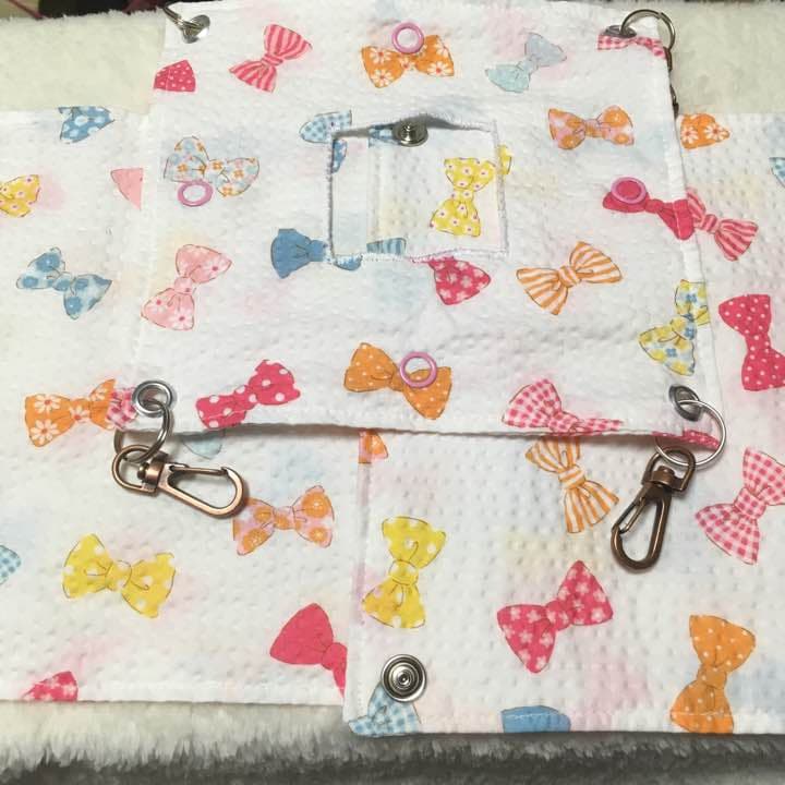 モモンガハウス（リボン柄）  夏仕様    涼しい夏生地を使用❗️ 1650円