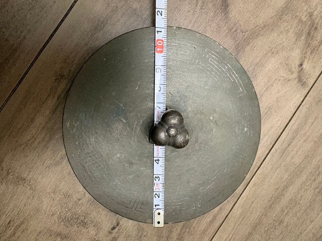 平安 光玉堂造 鉄瓶の蓋のみ 茶道具 茶器 お茶 伝統 工芸 銅蓋 銀