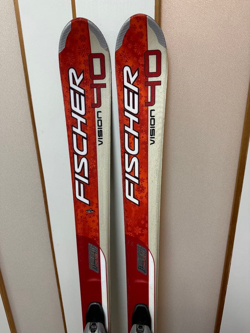 中古FISCHER スキー板155cm,ブーツ25.5cm,ストック110cm