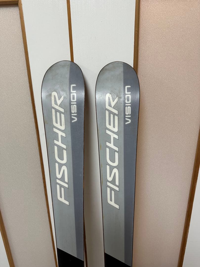 中古FISCHER スキー板155cm,ブーツ25.5cm,ストック110cm