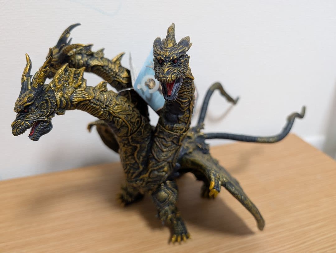 当時物 2004年式 美品 カイザーギドラ ソフビ フィギュア タグ付き