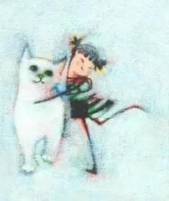 油絵 菅家令子 絵 絵画 インテリア 額付(白) F3-091918 子猫女の子