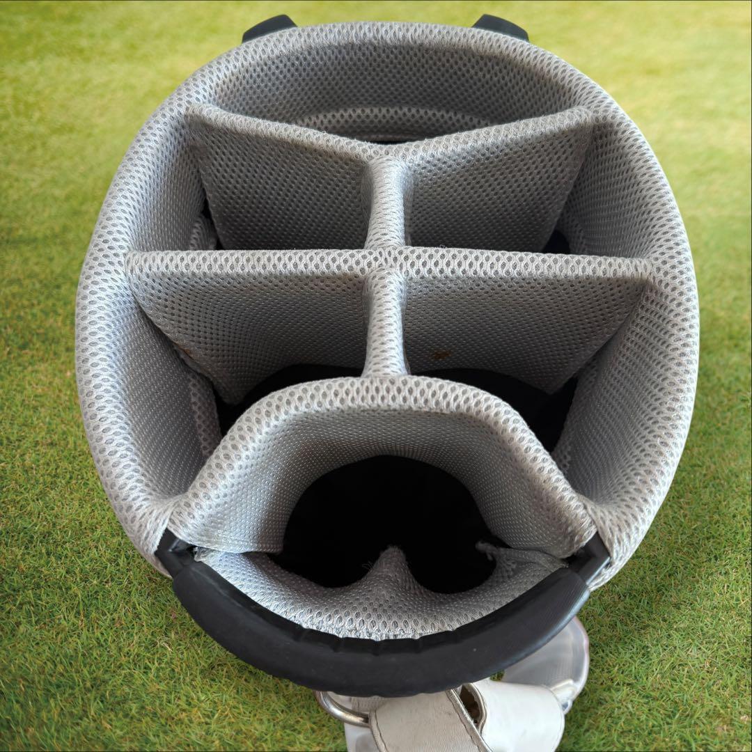 パーリーゲイツ　キャディバッグ　総柄　スタンド式　軽量　ネイビー　紺