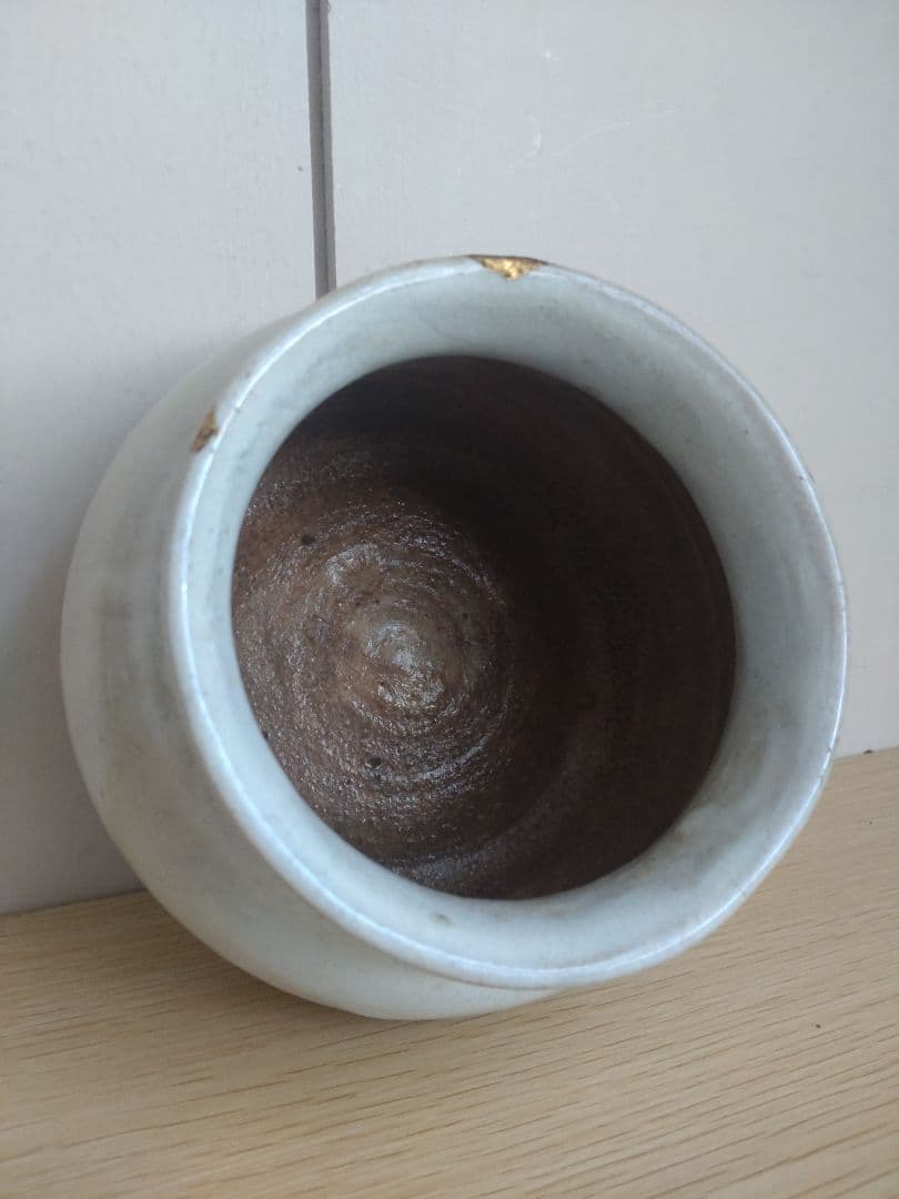 【人間国宝】　十代　三輪休雪(休和)　建水　茶碗　鬼萩