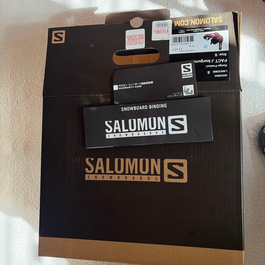 SALOMON PACT ビンディング　Sサイズ　バーガンディ