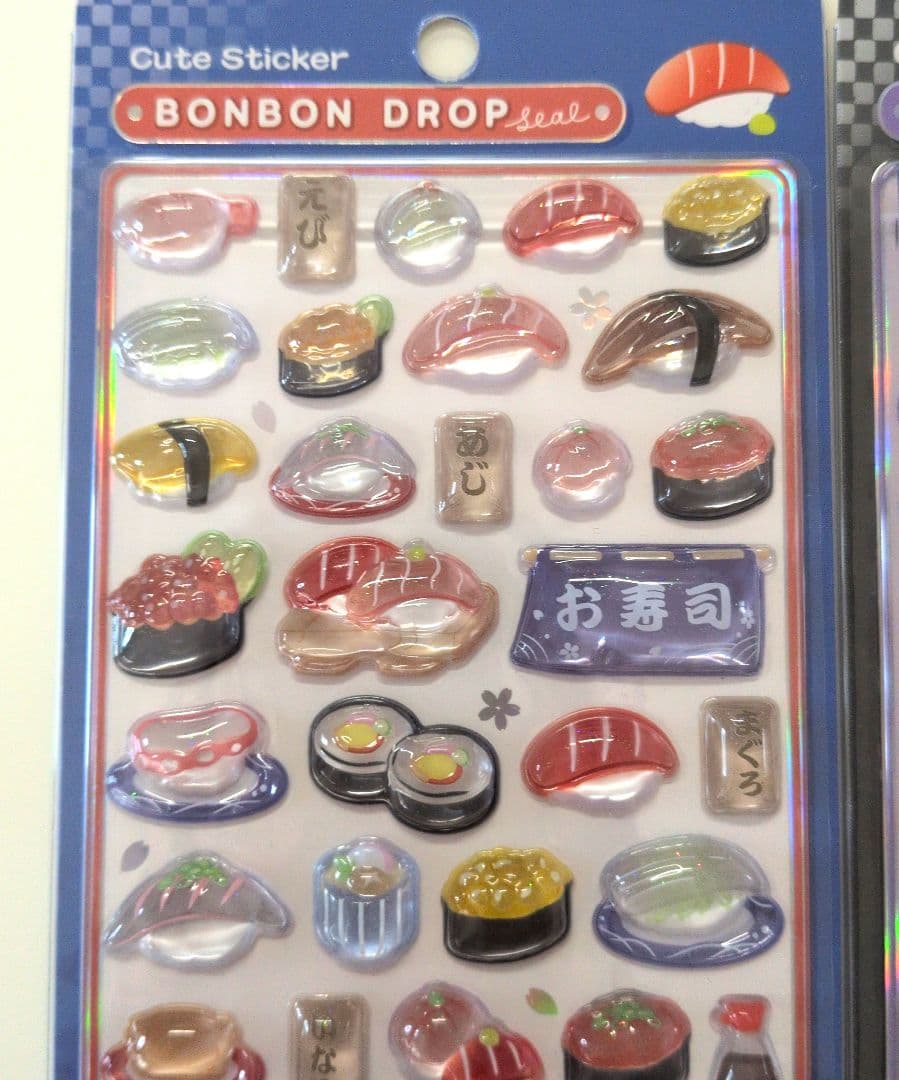 正規品ボンボンドロップシール和柄　クーリア　舞妓　忍者お相撲おにぎりお寿司柴犬