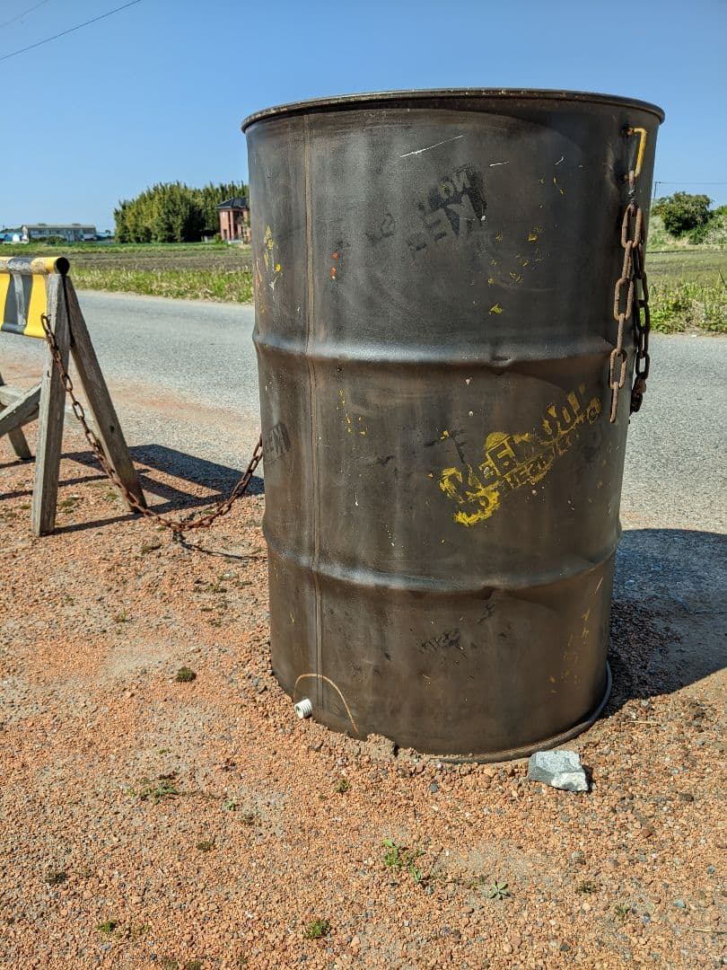 アメリカンヴィンテージなドラム缶 キープアウト 立ち入り禁止 バリケード