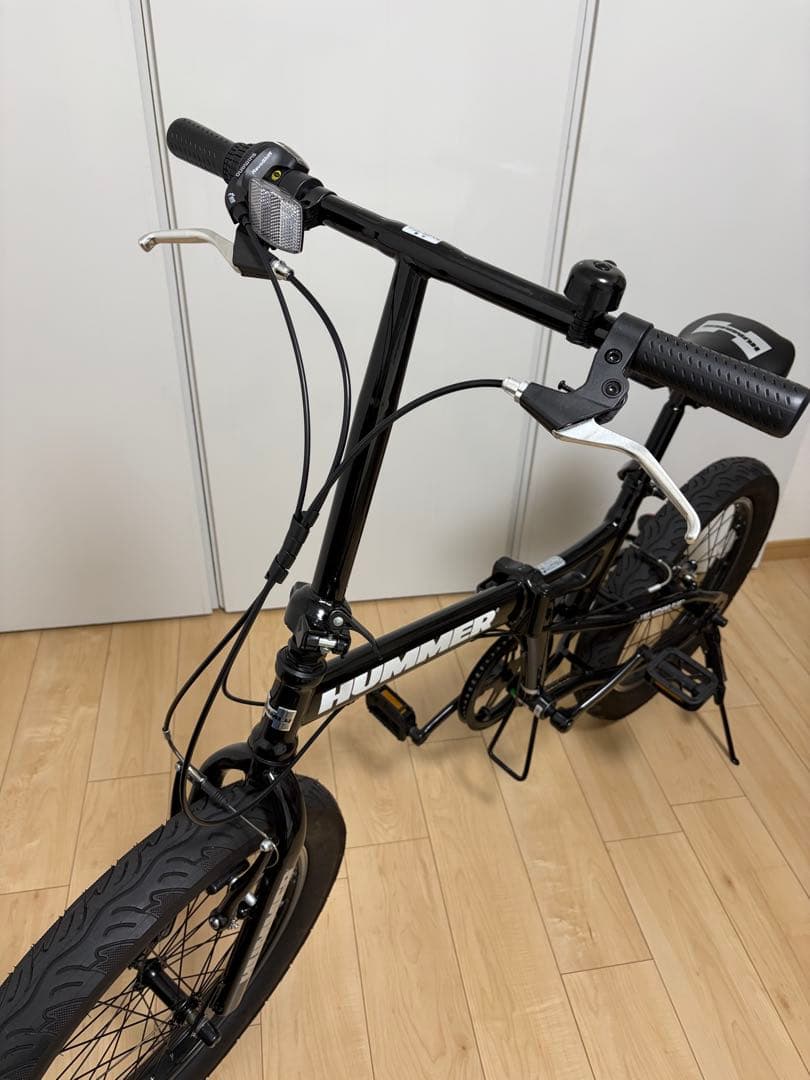 (yurieru) HUMMER 折りたたみ自転車 ブラック