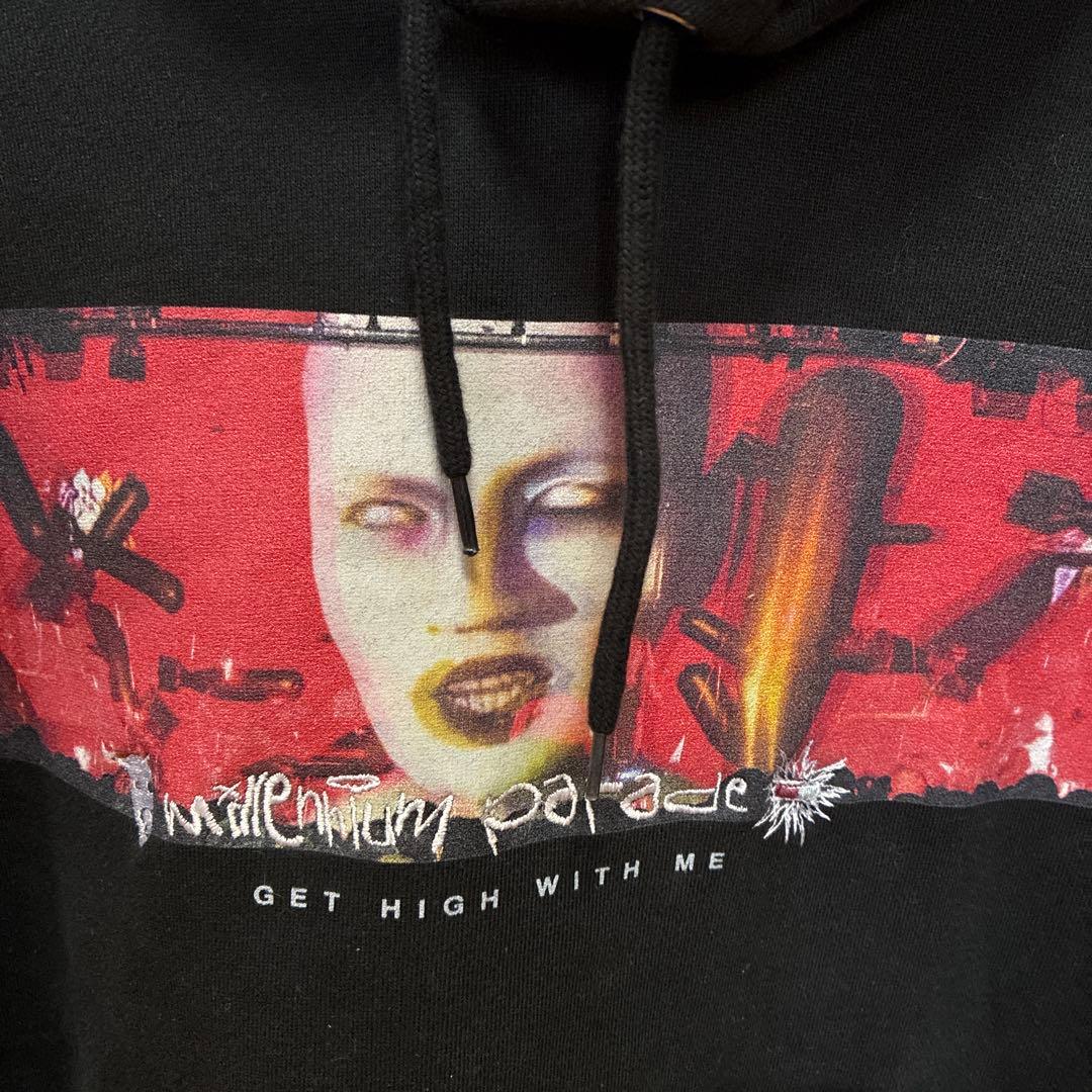 millennium parade フード付きスウェット L黒
