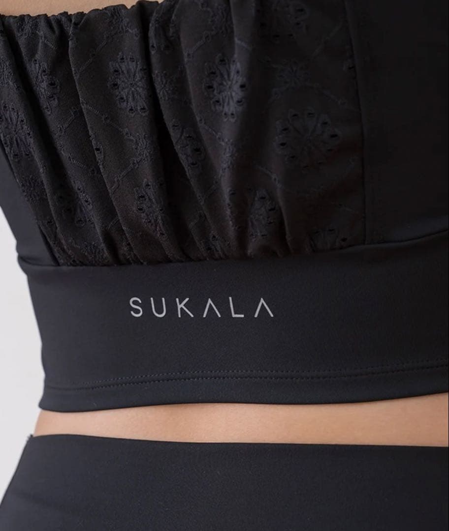 【SUKALA 】フラワーレースブラトップ　M size