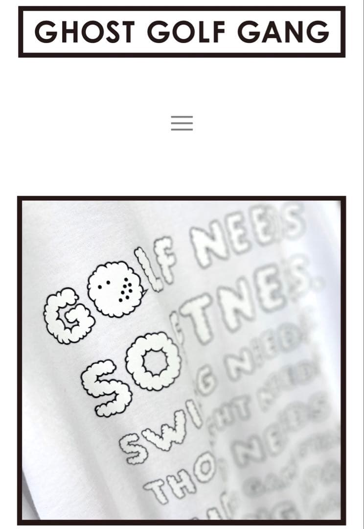 Ghost Golf Gang XL ロングシャツ