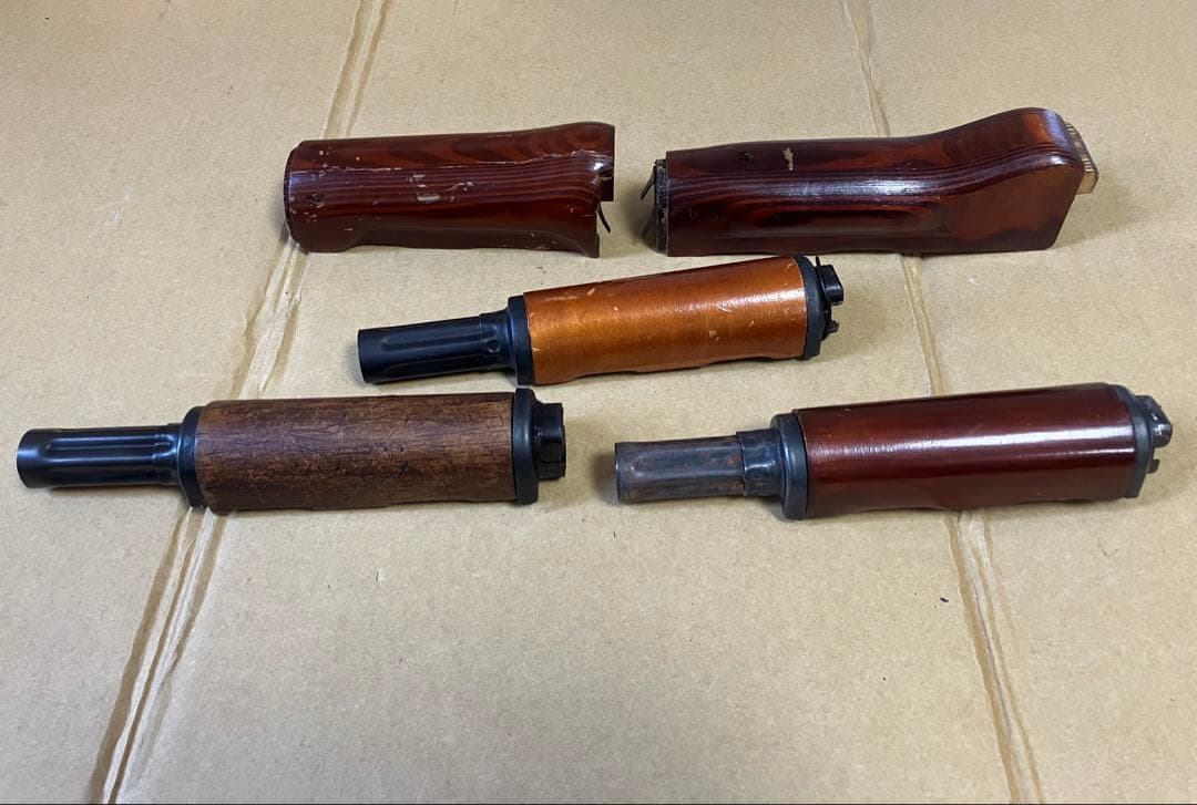 AK ウッドハンドガード　5点セット　ジャンク　電動ガン　ガスガン