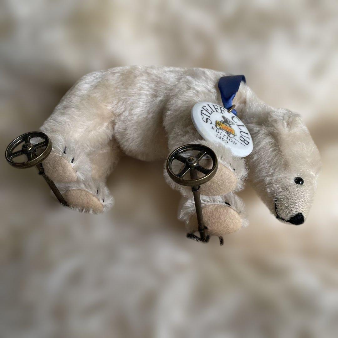 Steiff シュタイフ　車輪に乗る白熊（シュタイフクラブ限定）おまけ付き