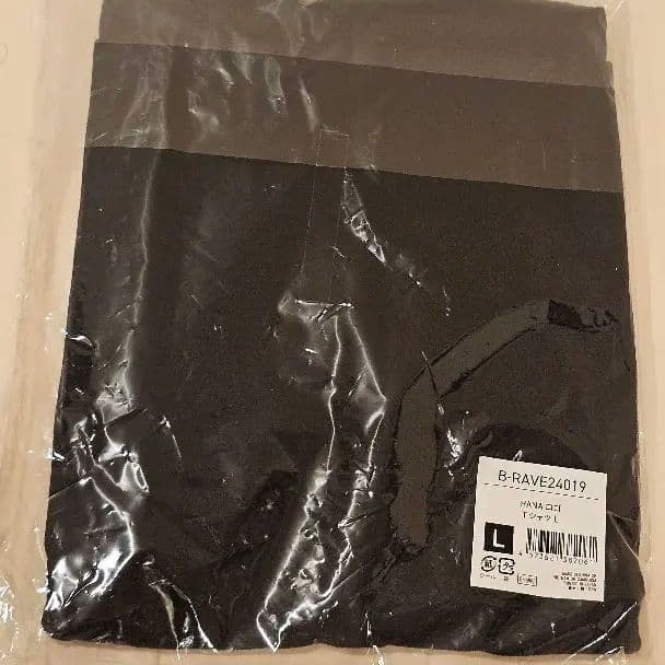 B-RAVE24019 HANAロゴ Tシャツ Lサイズ 黒
