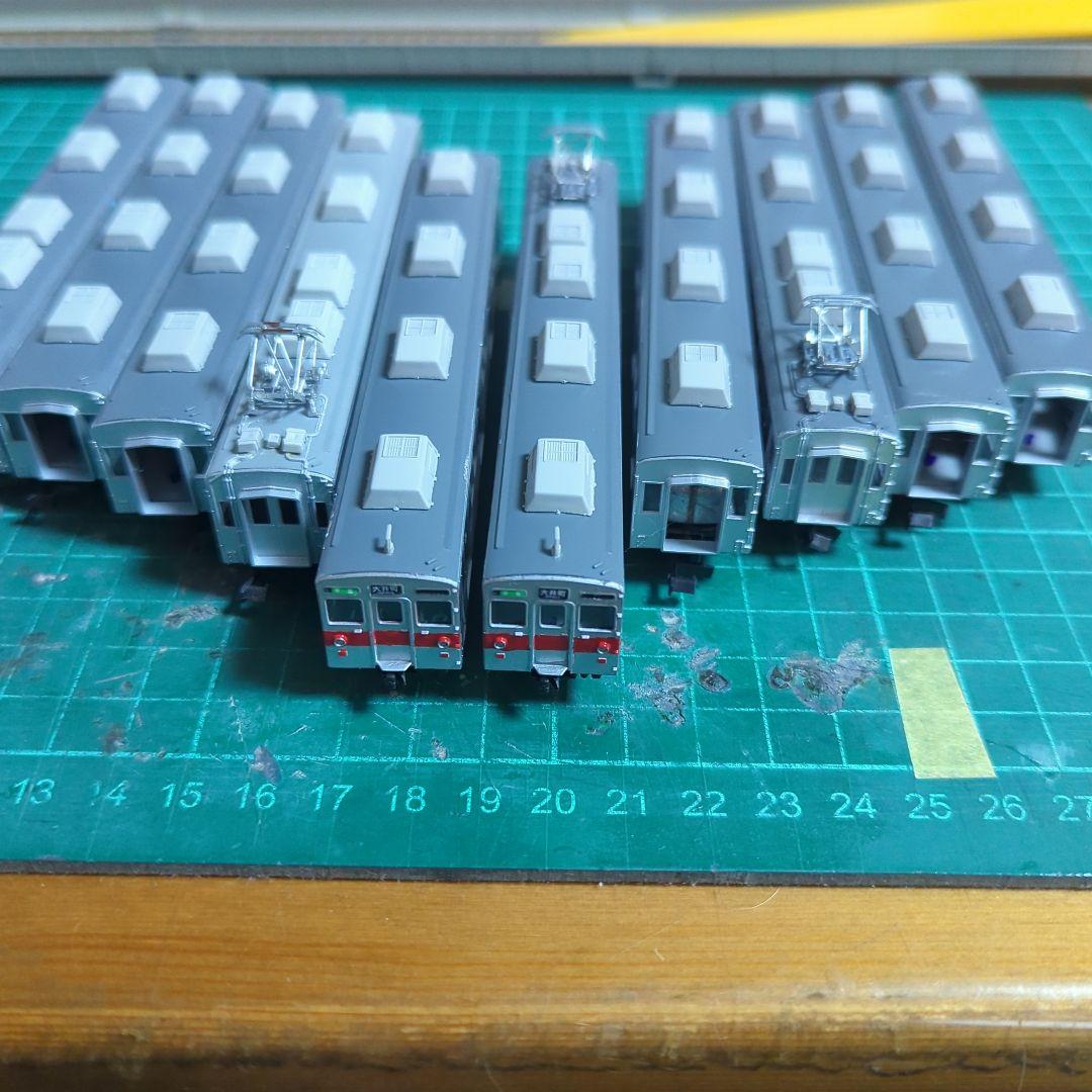 Nゲージ 東急8500系 GM板キット組立10両編成